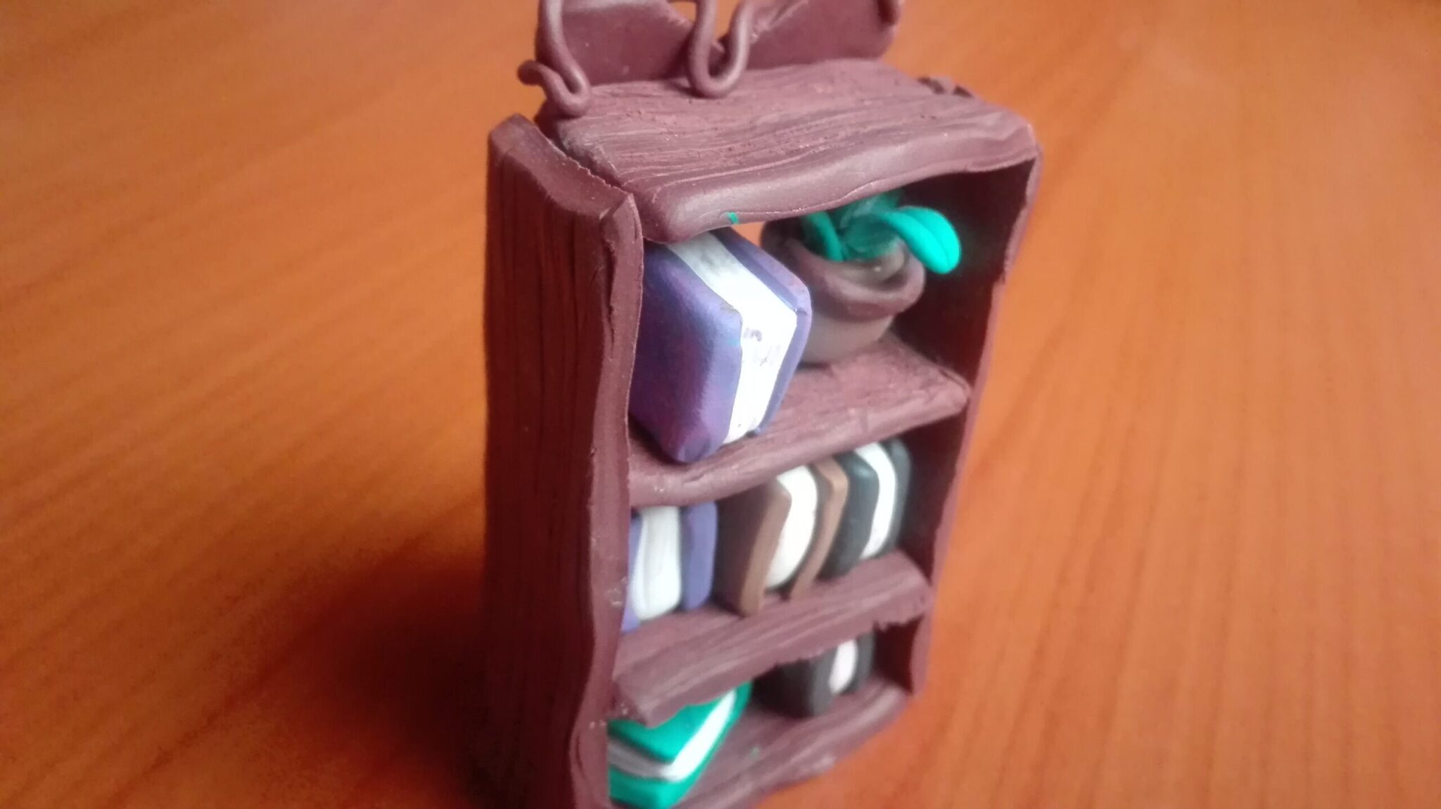 Bookshelf from the back