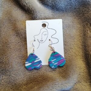 Colourful Heart Earrings